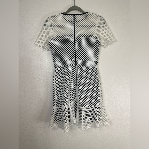 ASOS | White Mesh Net Overlay Dress - Picture 5 of 13